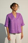 Льняная блузка Medicine, фиолетовый - фото 2