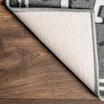 Ковер Graphic Laundry Mat nuLOOM, 51x150 см, темно-серый - фото 24