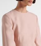 Платье миди Crêpe Couture с оборками Valentino, Rose Mist - фото 4