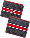 Кошелек Guess Men's, Charcoal/Red - фото 2