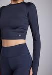 Топ Even&Odd active Long sleeved top, Dark Blue - фото 5