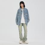 Джинсовая куртка унисекс Xinyinsu, желтый - фото 24