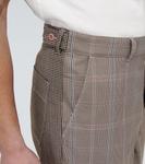 Клетчатые брюки широкого кроя Undercover, Beige Ck - фото 5