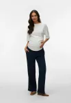 Mit weitem normal pantaloni Mamalicious, Navy Blazer - фото 2