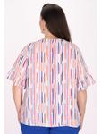 Блуза Usha Plus Size Blouse, цвет white stripe - фото 4