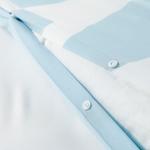 Комплект постельного белья из 3 предметов IKEA BRUKSVARA, 150x200 см, цвет light blue/geometric - фото 3