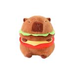Плюшевая игрушка капибара гамбург 25 см высота CHUNTUSHU - фото