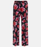 Брюки с принтом Marni, черный - фото