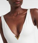 Купальник с логотипом Valentino, белый - фото 4