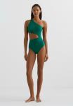 Купальник OYSHO ASYMMETRIC TIE-DETAIL, Green - фото 2