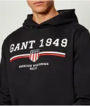 Толстовка Regular fit Gant, черный - фото 4