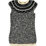 CHANEL Топ женский черно-белый - фото