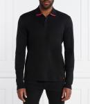 Поло HUGO Dalomo Regular Fit, черный - фото