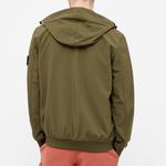 Куртка soft shell-r hooded jacket 'olive green' Stone Island, зеленый - фото 2