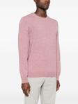 Свитер Fedeli с меланжевым эффектом, розовый - фото 3