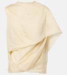 Асимметричный топ с драпировкой Entire Studios, Tan - фото