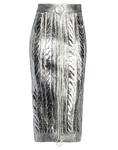 Юбка миди Balmain, серебряный - фото