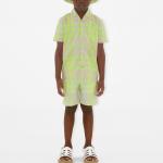 Детская рубашка Burberry, цвет Lime - фото 3