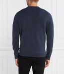 Свитер мужской Boss из хлопка и шерсти, синий - фото 4