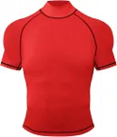 Мужская компрессионная футболка с высоким воротником Red Plume, быстро сохнущая, для бега и велоспорта - фото