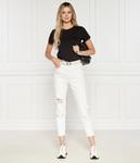 Футболка женская Armani Exchange облегающего кроя базовая, черный - фото 2