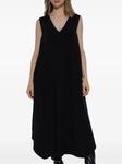 Sportmax платье без рукавов с V-образным вырезом, черный - фото 3