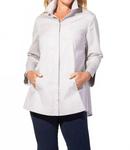 Рубашка со скрытой планкой в цвете stone Habitat, Stone - фото 2