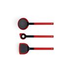 Набор кухонной посуды Cook it Woll, черно-красный - фото