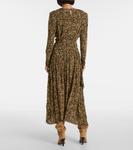 Платье макси с леопардовым принтом Zeidi Isabel Marant, коричневый - фото 3