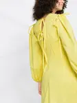 Платье А-силуэта с длинными рукавами Msgm, желтый - фото 3