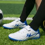 Детские футбольные бутсы для детей Binary, белый/синий - фото 5