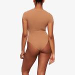 Подходит всем Боди из эластичной ткани Skims, цвет sienna - фото 4