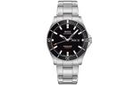 MIDO Часы Men's Leader Submariner Watch, Black Dial Silver Strap - фото 5