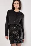 Юбка Apricot MULTI SEQUIN BODYCON, Black - фото