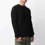 Свитер lambswool crew knit 'black' Stone Island, черный - фото 3