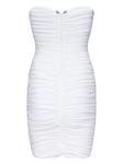 AREA платье мини со сборками, белый - фото 5
