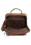 Рюкзак, натуральная кожа piké, коричневый - фото 6