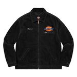 Куртка Supreme x Dickies Corduroy Work Jacket 'Black', черный - фото