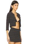 X revolve куртка mimi Devon Windsor, black tweed - фото 2