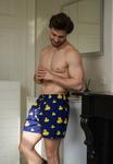 Боксеры 3-PACK PRINT Happy Shorts, темно-синий - фото