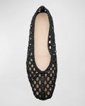 Плетеные кожаные балетки Regency Le Monde Beryl, черный - фото 5