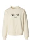 Свитер Salsa Jeans Sweatshirt, бежевый - фото