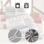 Чехол для подушки серо-красно-белый 80x80 см Erwin Müller - фото 6