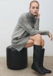 Платье Mango Jumper dress, Mottled Grey - фото 5