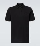 Хлопковая поло Prada, черный - фото