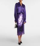 Блузка из сатина dieu Joseph, Violet - фото 2