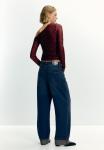 Блуза PULL&BEAR SEQUIN ASYMMETRIC, Dark Red - фото 3