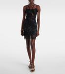 Расшитые бархатные сандалии Dolce&Gabbana, Olo/Sabbia - фото 3