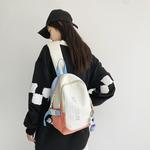 Сумка через плечо Deli Bear, бело-серая с брелоком - фото 5