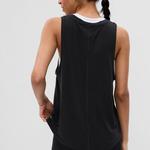 Топ-Майка стретч с круглым вырезом Gap, черный - фото 2